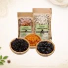 Premium Dry Fruit Box by Chandra Foods, with Almonds, Cashews, Raisins and Prunes.