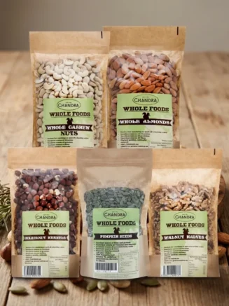 Protein Power Pack by Chandra Foods includes whole foods like almonds, cashews, Hazelnuts, Pumpkin Seeds & Walnuts to buy online in UK