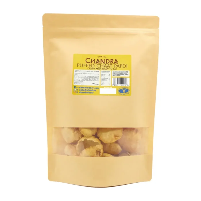 Pharsi Puri pack included in Ultimate Chaat Party Combo by Chandra Foods