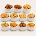 Enjoy Chandra Foods Premium Tea Time Combo with authentic Indian snacks including Gathiya, Fafda, Chakri, Papdi, Para and more. Perfect for tea breaks.