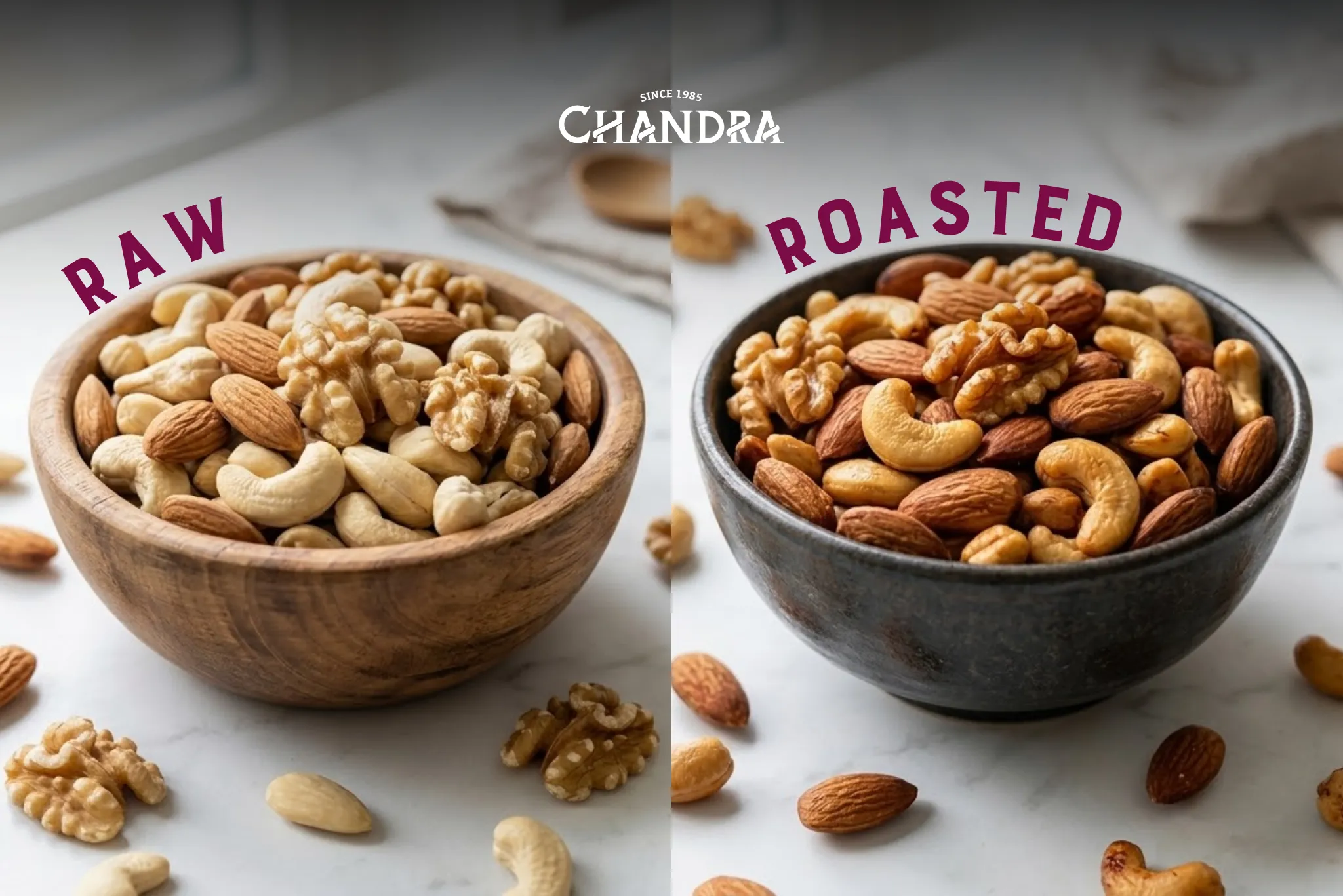 Raw Vs Roasted Nuts Comparison — Buy Nuts Online Uk
