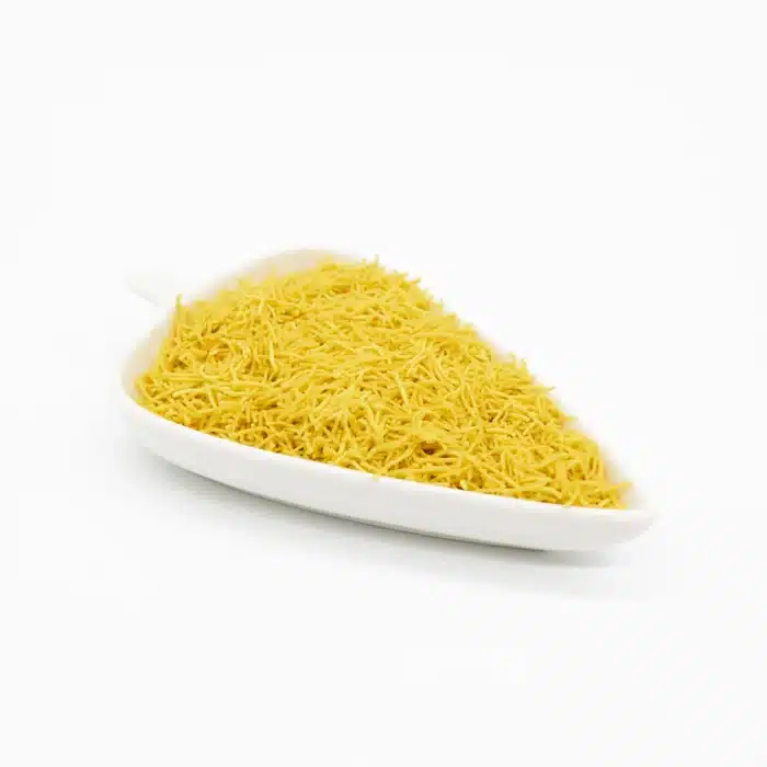 Nylon Sev in white Ceramic Plate by chandra foods