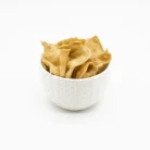 Black Pepper Papdi - Authentic Indian Snacks by Chandra Foods - In a white ceramic bowl