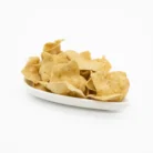 Black Pepper Papdi - Authentic Indian Snacks by Chandra Foods - In a white ceramic plate