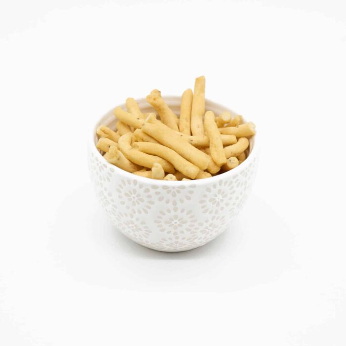 Bhavnagri Gathiya in white ceramic bowl by chandra foods Bhavnagri Gathiya in white ceramic bowl by chandra foods