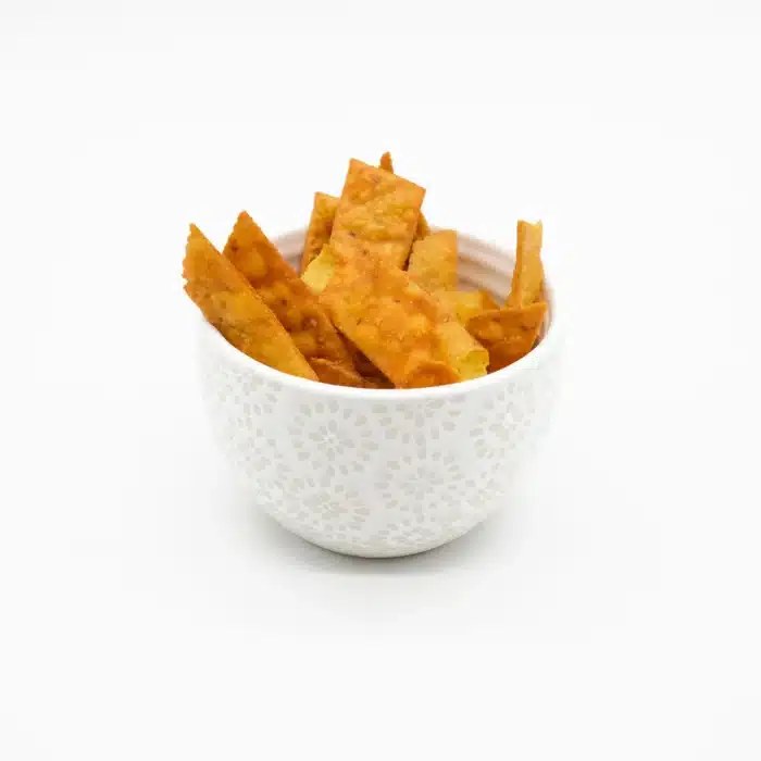 Authentic Fafda in white ceramic bowl by chandra foods