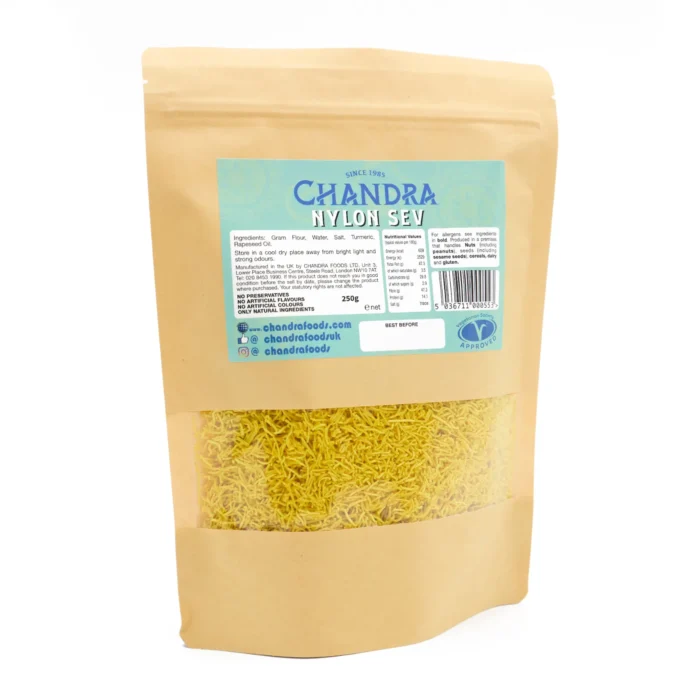 Authentic Gujarati Nylon Sev 250g from Chandra Foods UK