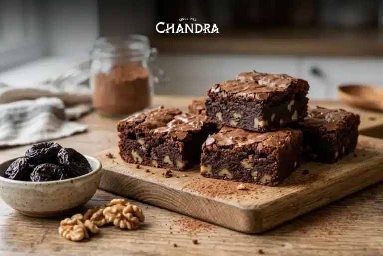 3-Ingredient Prune & Walnut Brownies (No Refined Sugar, No Guilt)