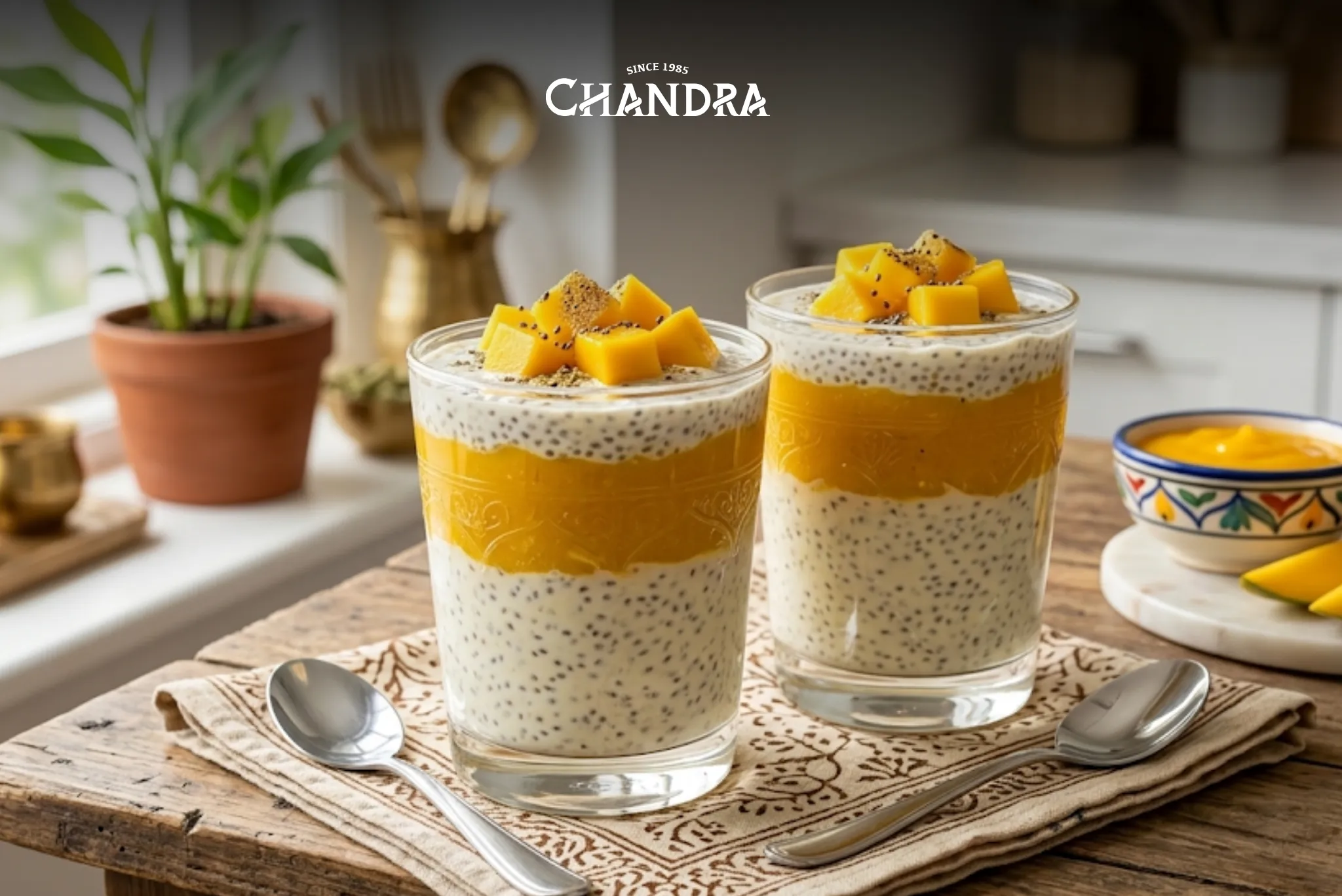 Chia Seed Mango Lassi Pudding — A 10-Minute Dessert With Desi Roots