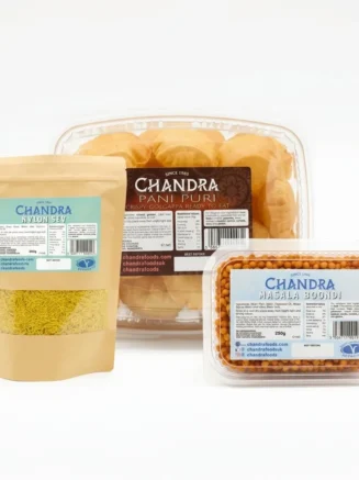 Family Pani Puri Combo – Crispy Pani Puri, Nylon Sev & Masala Boondi Family Pani Puri Combo - Crispy Pani Puri, Nylon Sev & Masala Boondi