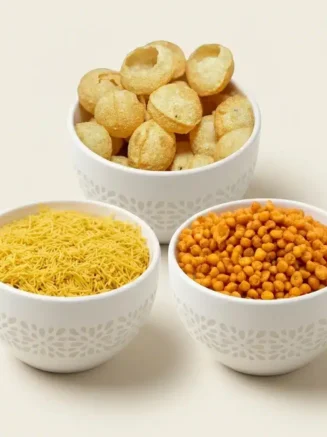 Family Pani Puri Combo - Crispy Pani Puri, Nylon Sev & Masala Boondi