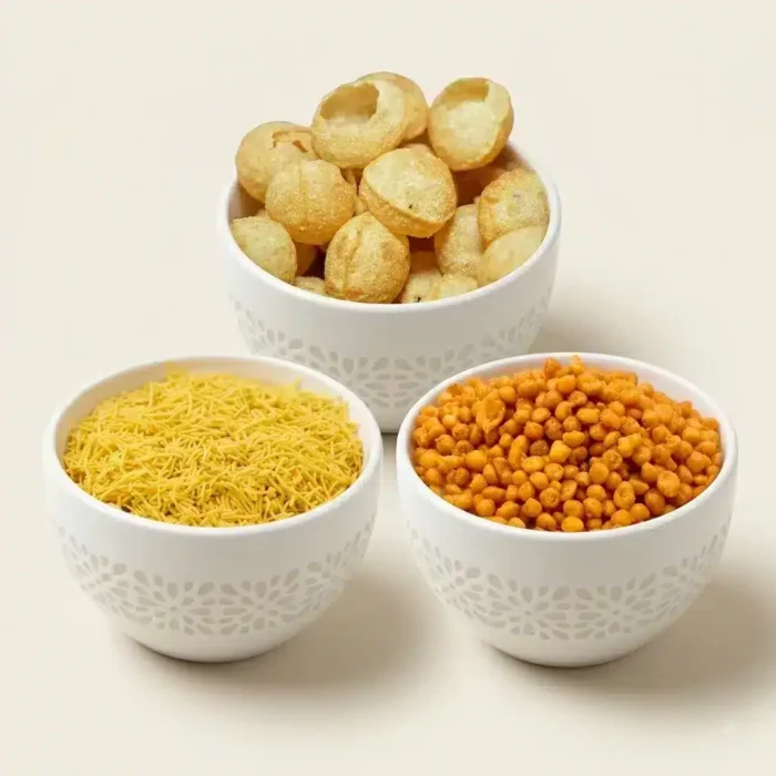Family Pani Puri Combo - Crispy Pani Puri, Nylon Sev & Masala Boondi