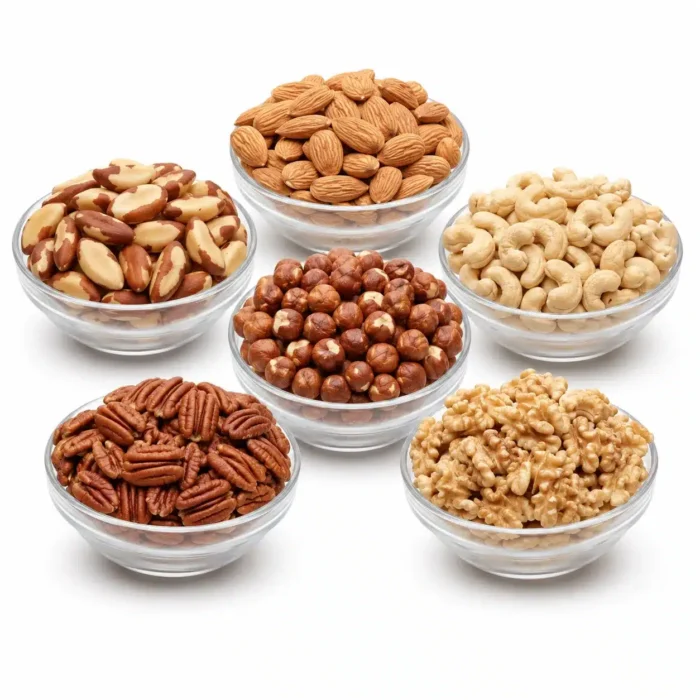 Premium Everyday Nuts Combo UK with almonds, cashews, walnuts, hazelnuts, Brazil nuts and pecans